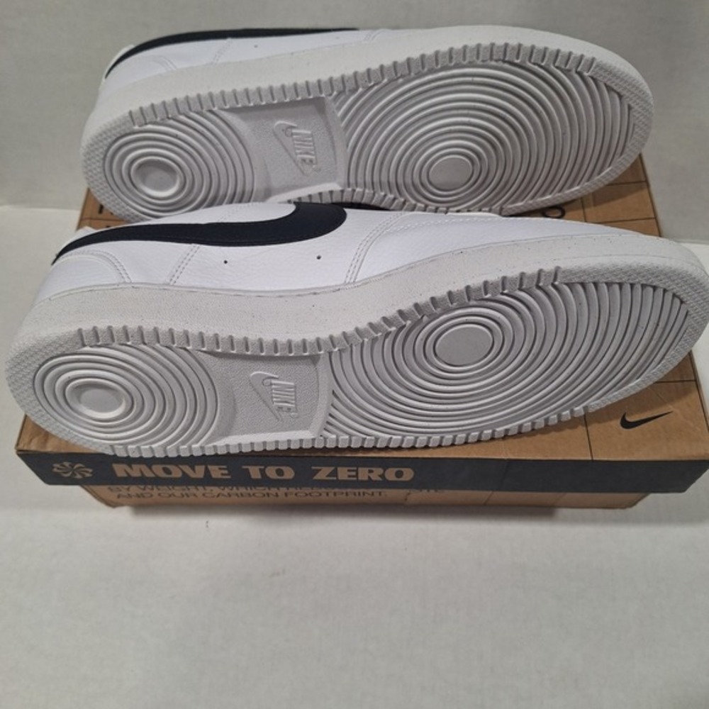 Nike Men's Court Vision Low Next Nature Sneakers, White/Black, Size‎ 12 New - Picture 9 of 15